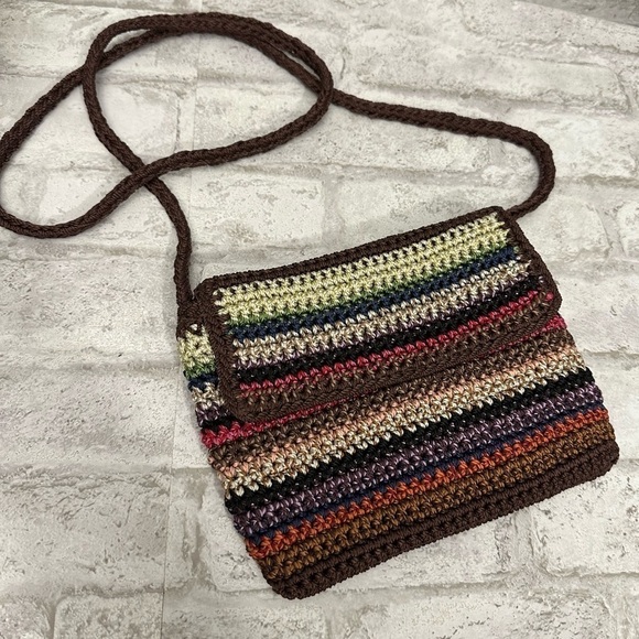 The Sak knit‎ colorful striped crossbody flap bag - Picture 1 of 7